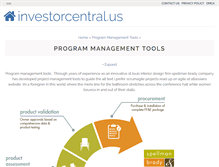 Tablet Screenshot of investorcentral.us